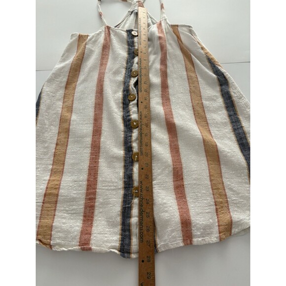 O'Neill Size S Colorful Stripe Racerback Spaghetti Strap Mini Sun Dress Tunic - Picture 11 of 16